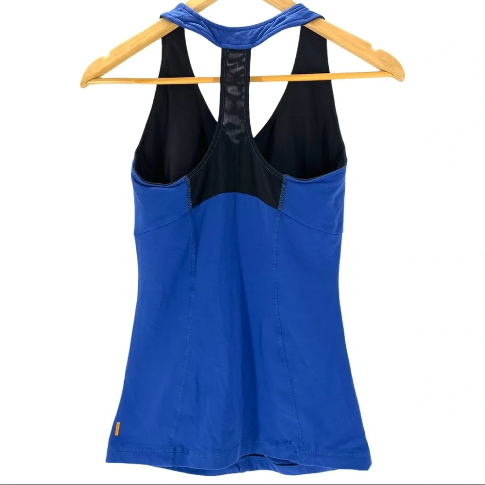 Lucy Ruched Racerback Yoga Tank Top Built In Bra - Picture 3 of 12